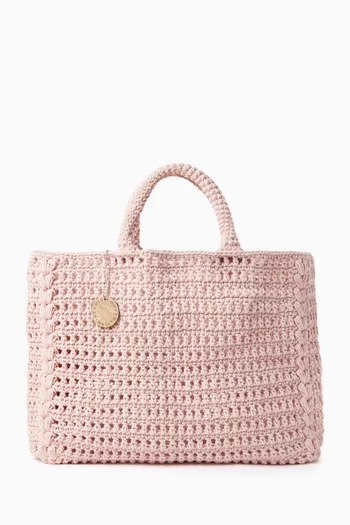 Crochet Tote Bag in Recycled Cotton