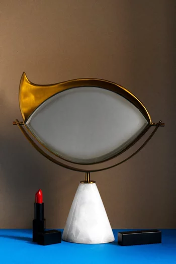 وعاء ليتو فيد بوش ذهب عيار 24 ورخام