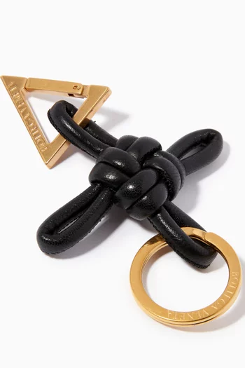 Knotted Key Ring in Nappa   