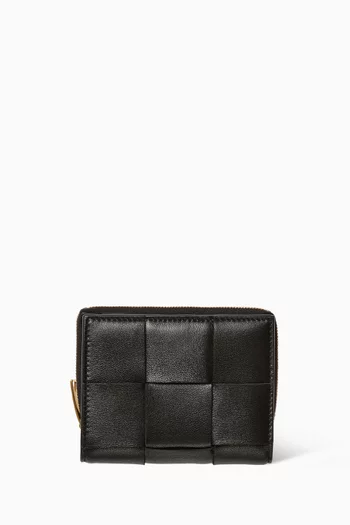 Bi-fold Wallet in Intrecciato Nappa Leather