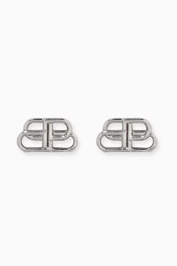 BB Small Stud Earrings in Brass       