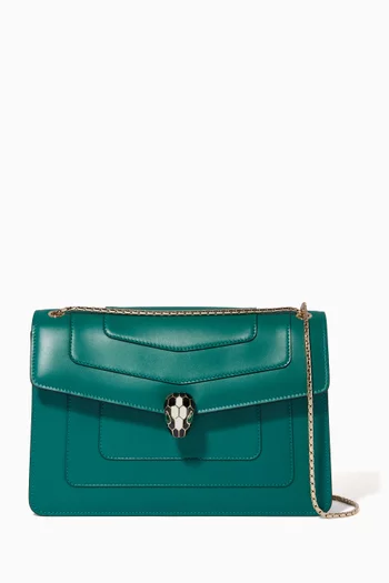 Serpenti Forever Shoulder Bag in Leather 