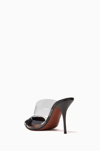 Heart 90 Mules in Patent Leather