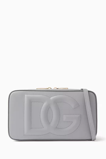 Small Logo Camera Bag in Calfskin