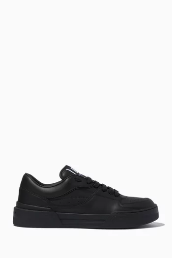 New Roma Logo Low-top Sneakers in Nappa Leather
