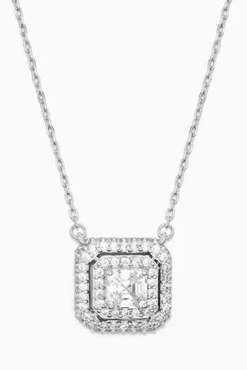 Square Pendant Crystal Necklace   