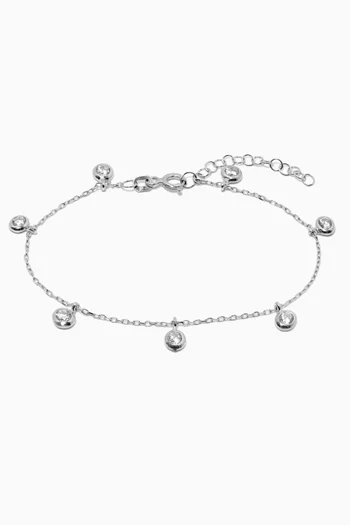 Round Charm Crystal Bracelet   