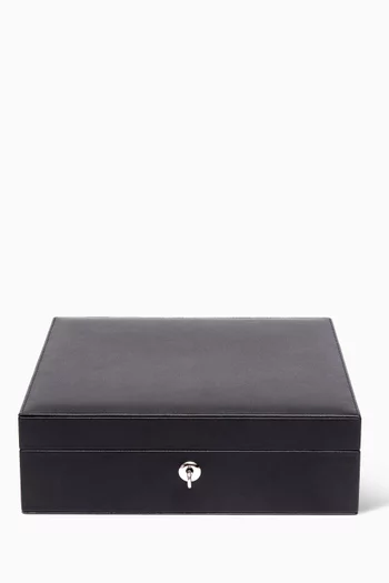 Vantage 8 Watch Collectors Box in Smooth Leather 