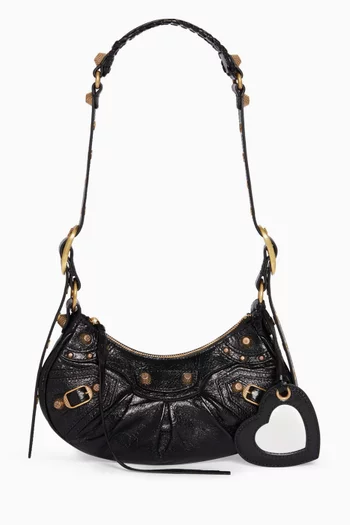 Le Cagole Small Shoulder Bag in Arena Lambskin 