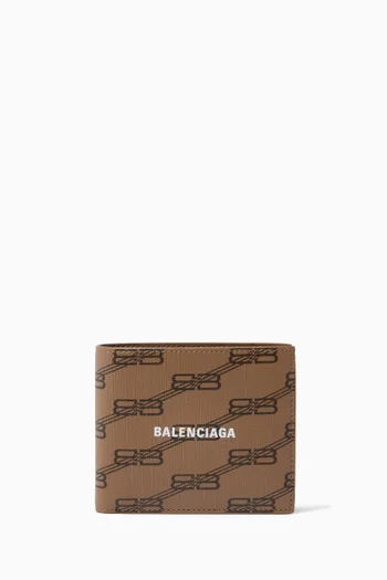 Cash Square Folded Wallet in BB Monogram Canvas