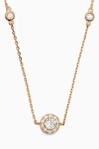 Athena Diamond Necklace in 18kt Yellow Gold  