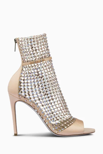 Galaxia Embellished Sandals in Mesh