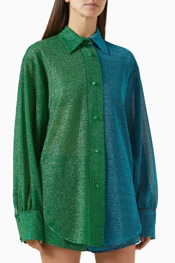 Lumière Colour-block Shirt in Lurex