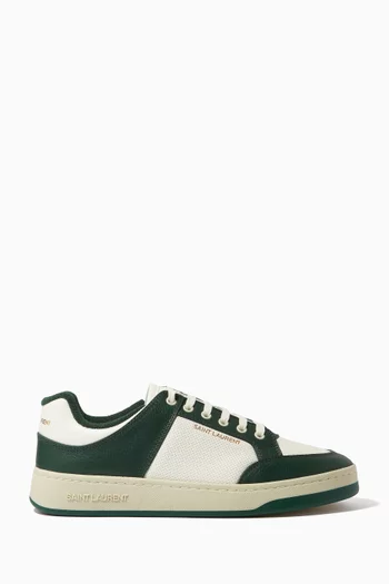 SL/61 Low-top Sneakers in Smooth & Grained Leather