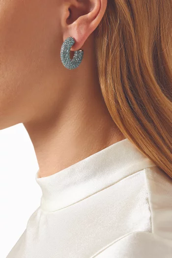 Small Cameron Crystal Hoop Earrings