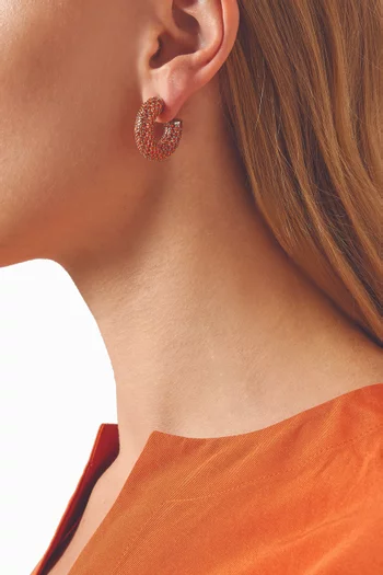 Small Cameron Crystal Hoop Earrings