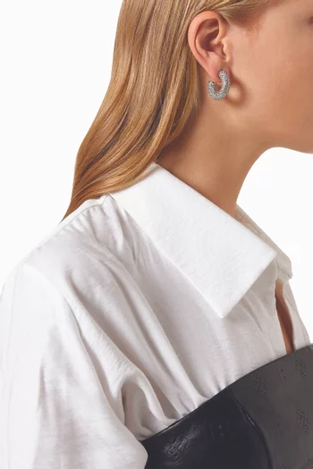 Small Cameron Crystal Hoop Earrings