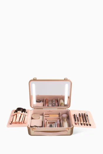 Gold Make-up Organiser with LED Lighting
