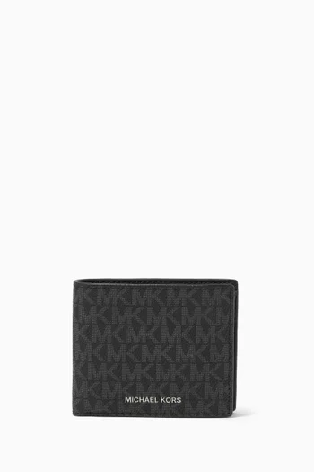 Greyson Billfold & Coin Wallet in Logo Canvas  