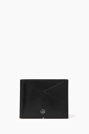 Billfold Line D Card Capsule in Leather  