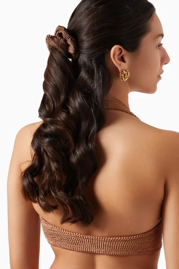 Scrunchie in Crinkle Fabric