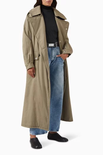 بنطال جينز ريكات فضفاض دينم