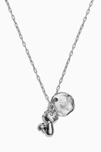 The Diego Necklace in Silver Plating