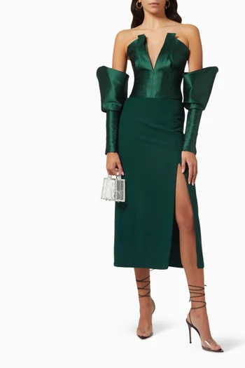 Romeo Midi Skirt in Crepe