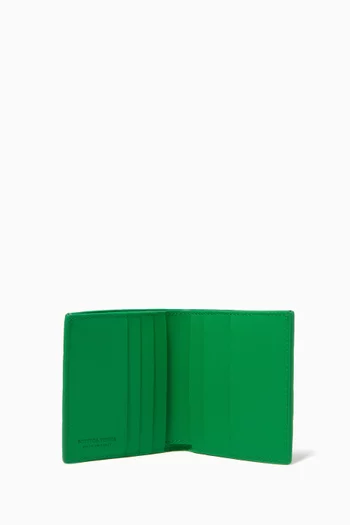 Bi-fold Wallet in Intrecciato Calfskin
