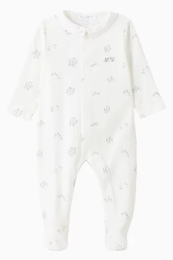Petit Augustin Sleepsuit in Cotton-poplin