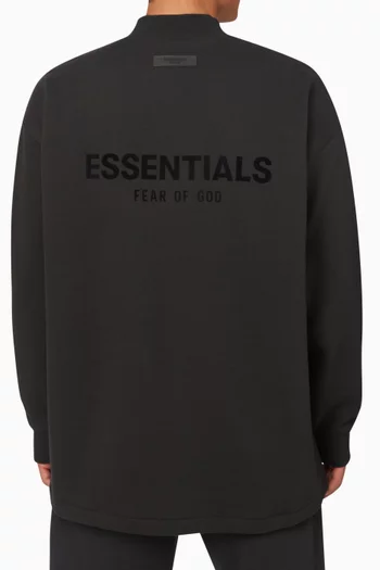 Relaxed Crewneck Sweatshirt in Cotton-blend