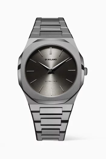 Anthracite Ultra Thin Monoblock Watch, 40mm