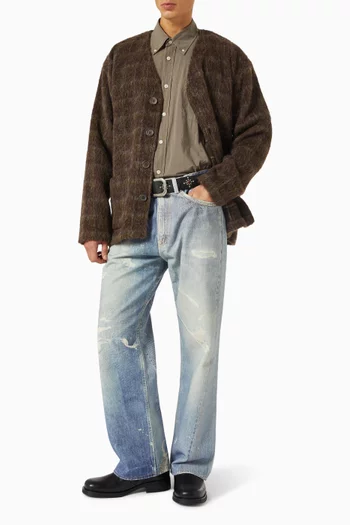 Third Cut Digital-print Jeans in Denim