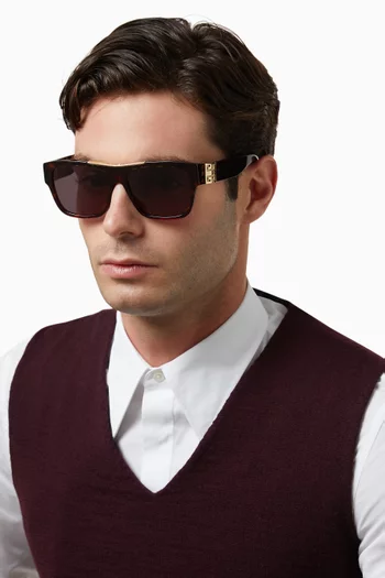 Givenchy 58 Smoke Sunglasses in Acetate