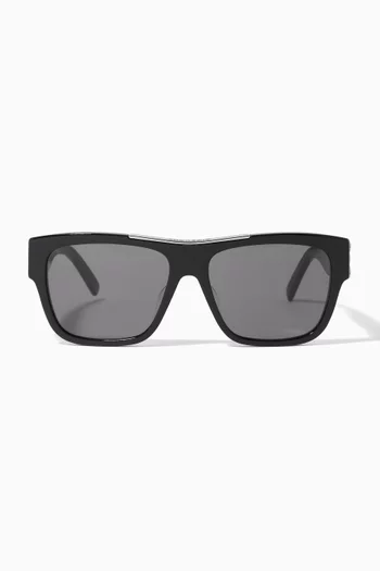Givenchy 58 Smoke Sunglasses in Acetate