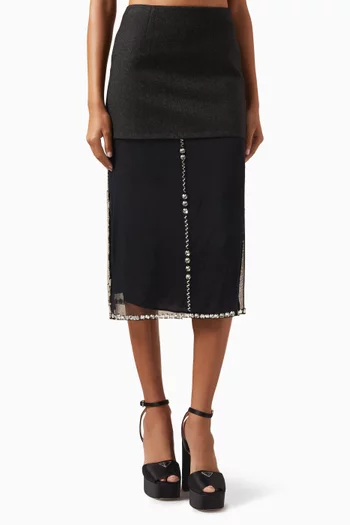 Embellished Midi Skirt