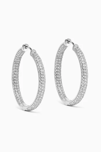 Siya Hoop Earrings in Sterling Silver