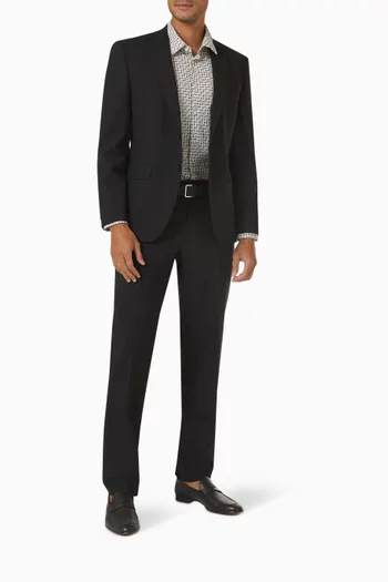 Slim Fit Jacket in Virgin Wool