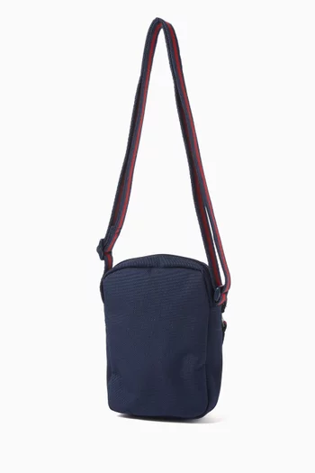 Logo Embroidered Crossbody Bag in Nylon