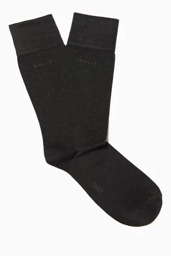 جوارب بشعار الماركة مزيج قطن