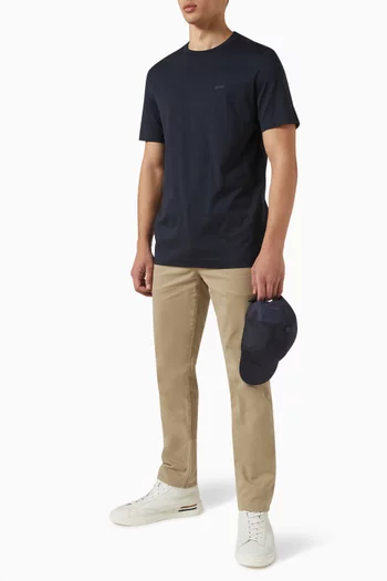 Thompson Logo T-shirt in Cotton Stretch