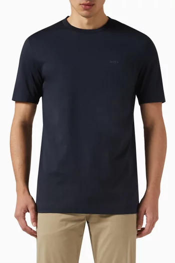 Thompson Logo T-shirt in Cotton Stretch