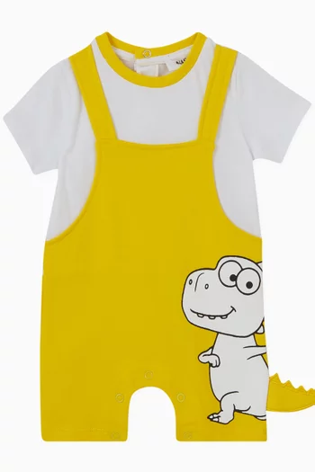 Dino-print Romper