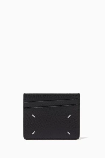 Four-stitch Card Holder in Leather