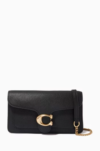 Tabby Chain Clutch in Leather