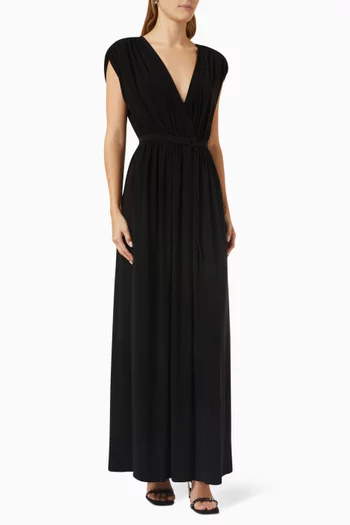 Athena Maxi Dress in Poly-lycra