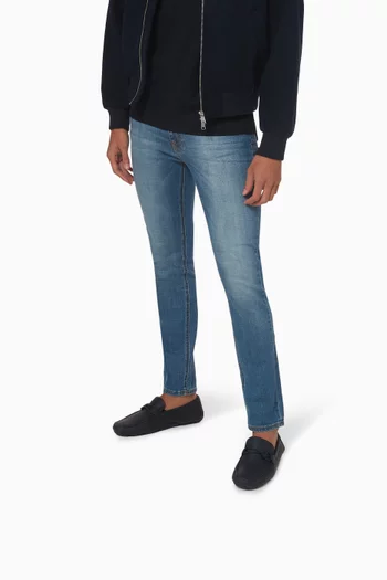 Florin Gancini Driver Shoes in Calfskin Leather