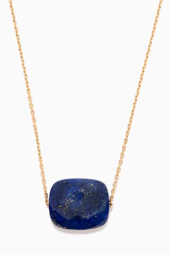 Friandise Cushion Lapis Lazuli Necklace in 18kt Gold