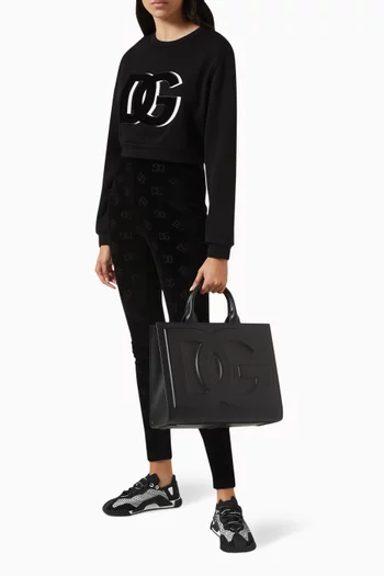 Medium DG Daily Shopper in Calfskin Leather