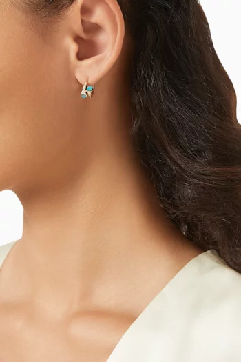 أقراط كليو هاجي مرصعة بالماس ذهب عيار 18